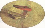 Vincent Van Gogh Still Life wtih Three Books (nn04) china oil painting reproduction